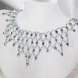 Necklace - Waterfall Roshan - Necklace - Laiton argenté